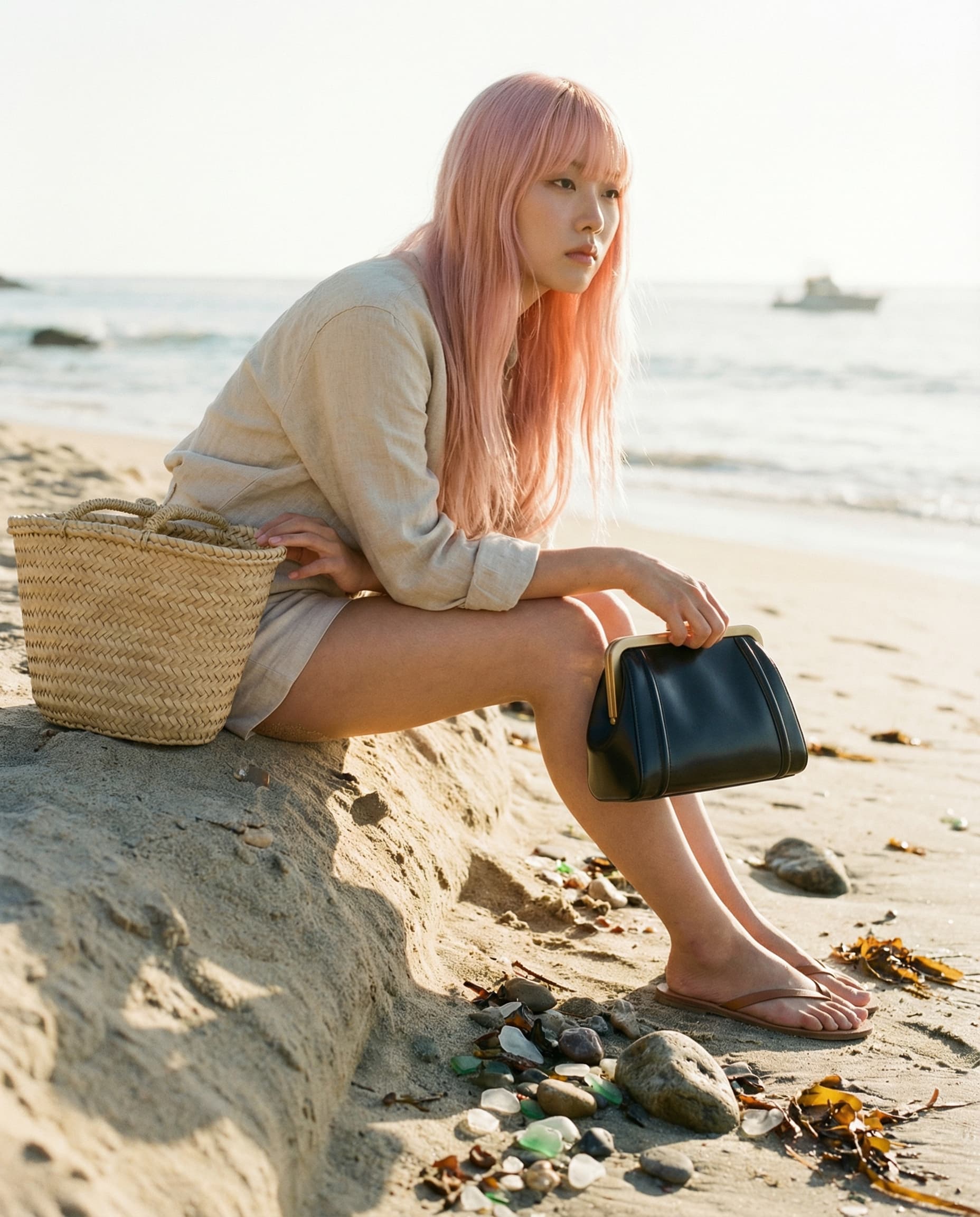 Palais Frame Clutch Glass Reflection Portrait 01